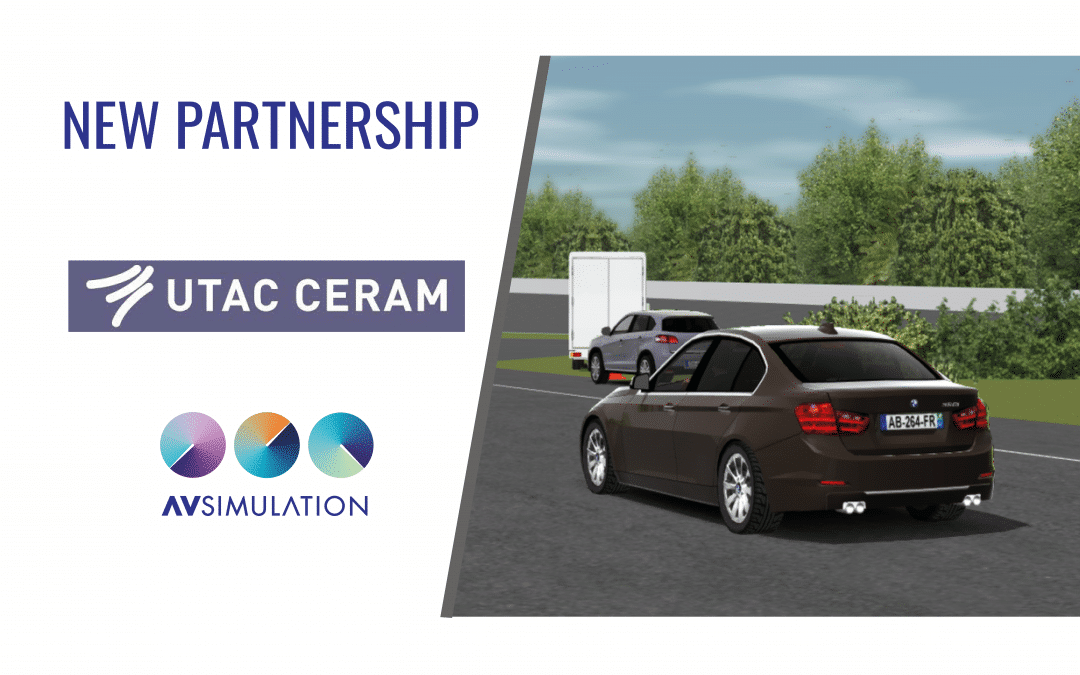 The simulation of the main regulatory and Euro NCAP type test protocols is now available thanks to AVSimulation and UTAC