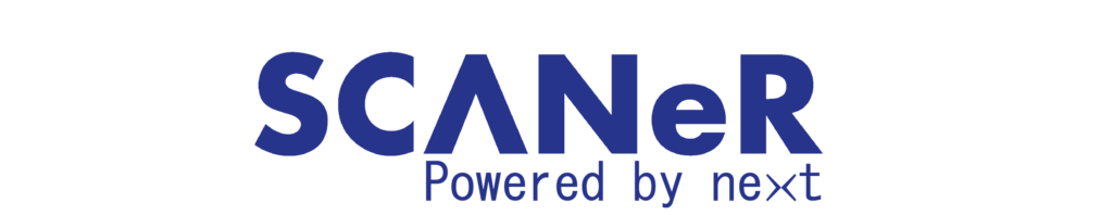 logo.scanerpoweredbynext.bleufondblanc